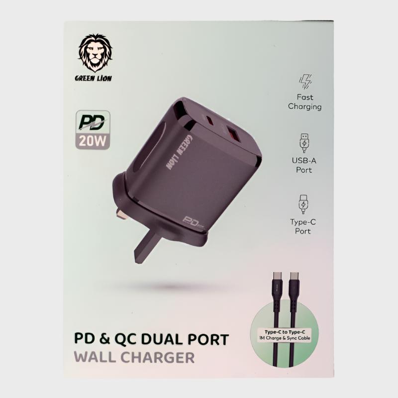 Green Lion 20W PD & QC Dual Port Charger Dohans