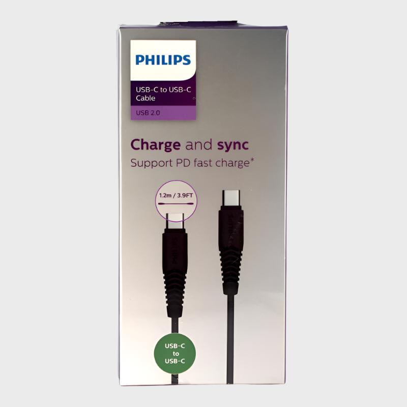 Dohans Power Adapter & Charger Accessories Philip Type-C To Type-C Charge & Sync Cable