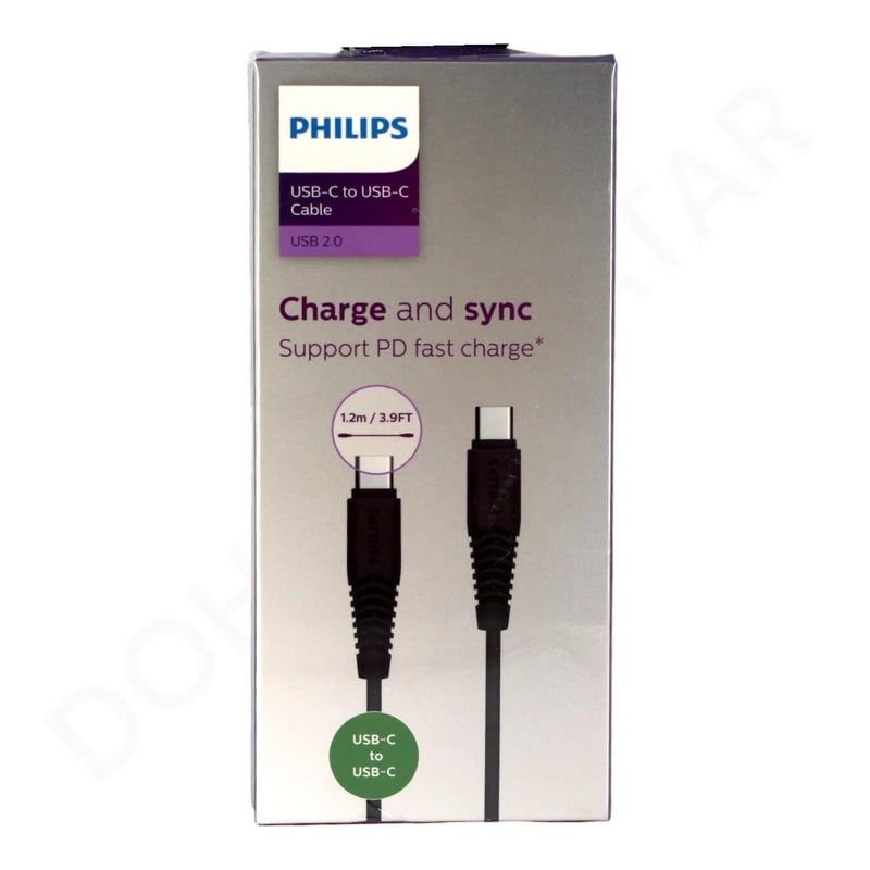 Dohans Power Adapter & Charger Accessories Philip Type-C To Type-C Charge & Sync Cable