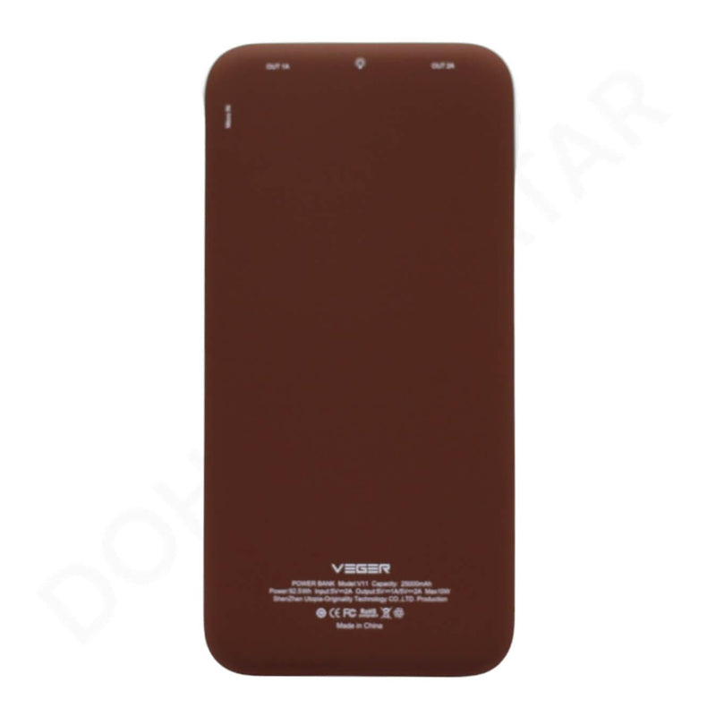 Dohans Power Adapters & Chargers Brown Veger 25000mAh Power Bank