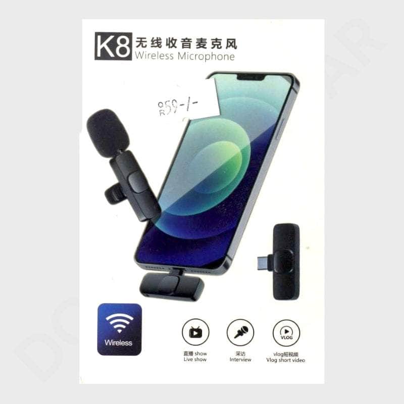 Dohans Qatar Mobile Accessories Audio Accessories K8 Wireless Microphone