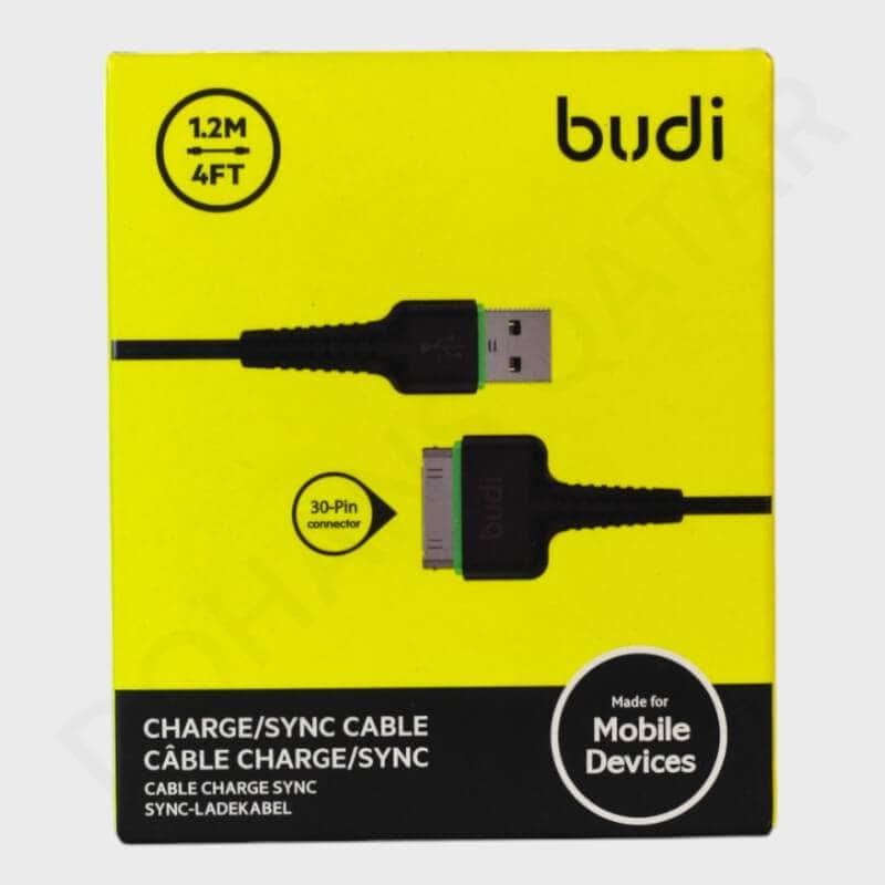 Budi USB-30 Pin 1.2 Meter Data Cable - Data Cable available at Dohans Qatar