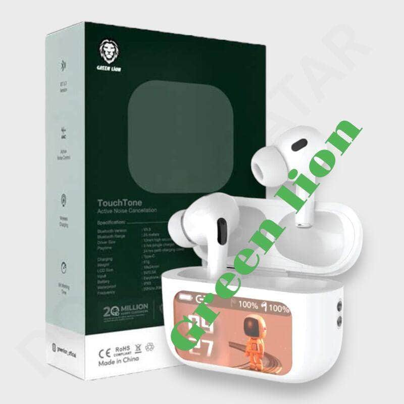 Dohans Qatar Mobile Accessories Earbuds Green Lion TouchTone Touch Control Bluetooth Earbuds