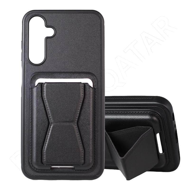 Dohans Qatar Mobile Accessories Mobile Phone Cases Black Samsung Galaxy A25 Card Holder Stand Case Cover & Case