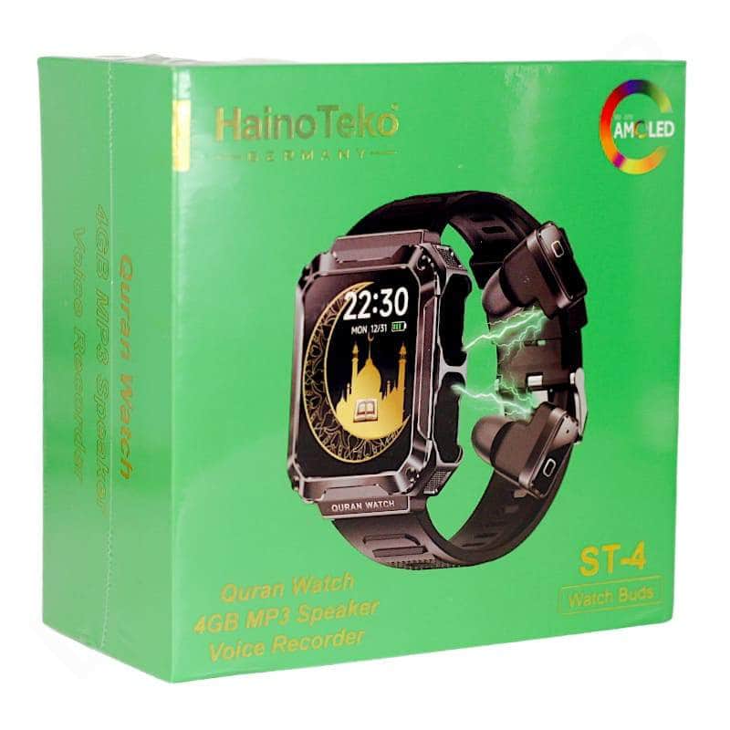 HainoTeko ST-4 Watch Buds Smartwatch Dohans Qatar Mobile Accessories