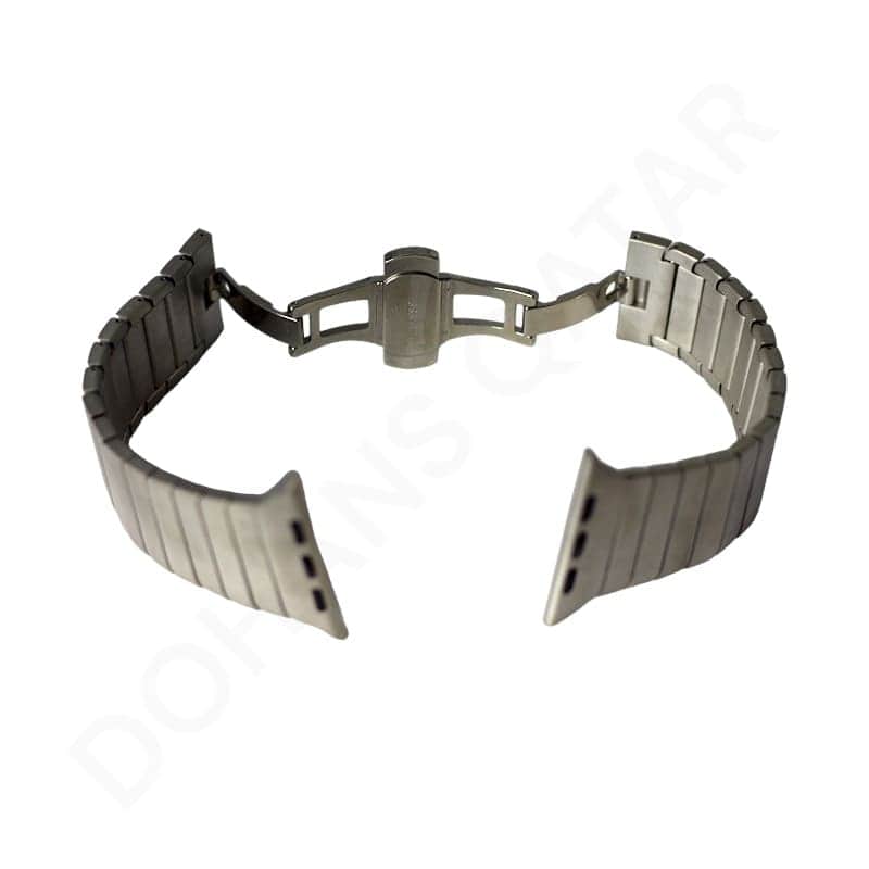 Apple Watch 42/ 44/ 45/ 49mm Titanium Color High End Stainless Steel Strap Dohans
