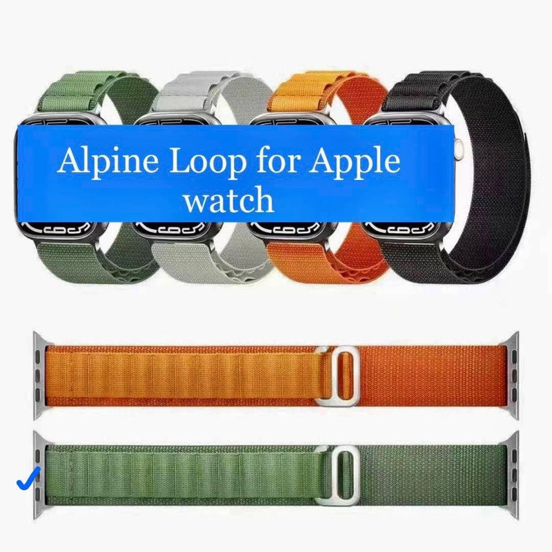 Dohans Smart Watch Straps Green Apple Watch Ultra Alpine Loop