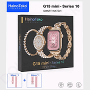 HainoTeko G15 Mini Series 10 3 Pair Strap Smartwatch - Smartwatch available at Dohans Qatar