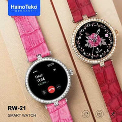 HainoTeko RW 21 2 Pairs Strap Ladies Smartwatch Dohans