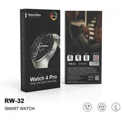 HainoTeko Watch 4 Pro RW 32 with 3 Pairs Strap Curved Glass Smartwatch Dohans