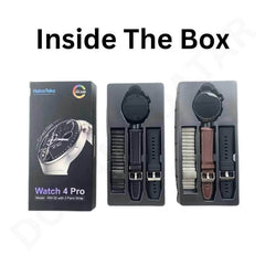 HainoTeko Watch 4 Pro RW 32 with 3 Pairs Strap Curved Glass Smartwatch Dohans