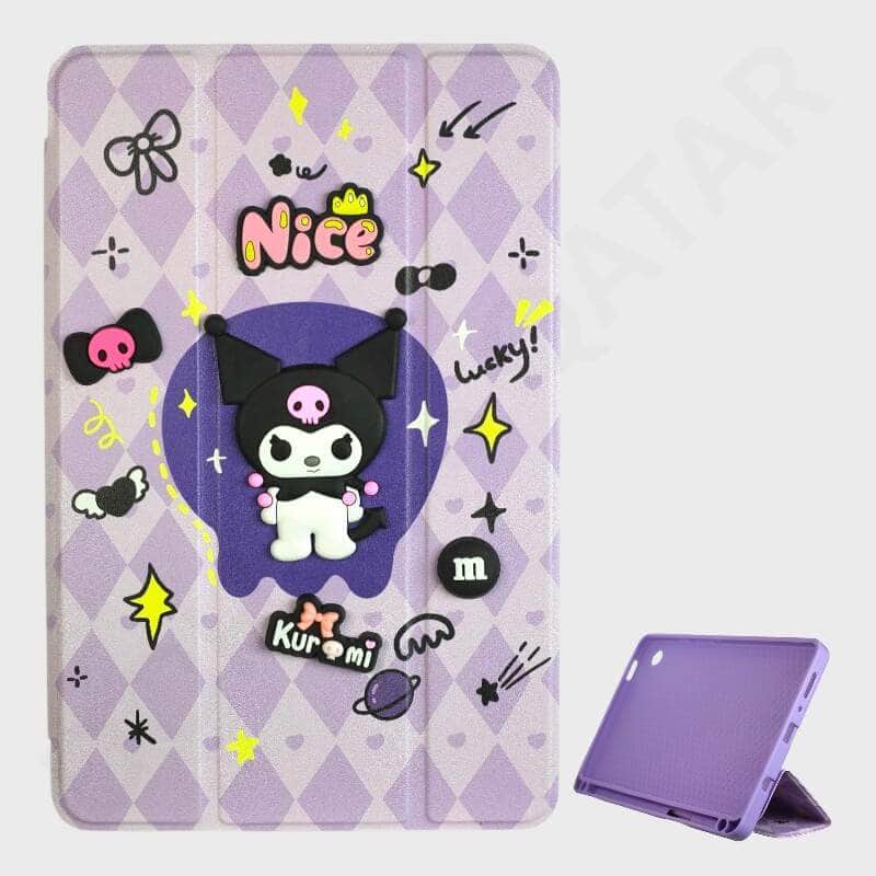 Dohans Tablet Cover Color 1 Samsung Galaxy Tab A9 Cartoon Printed Pen Holder Cover & Case