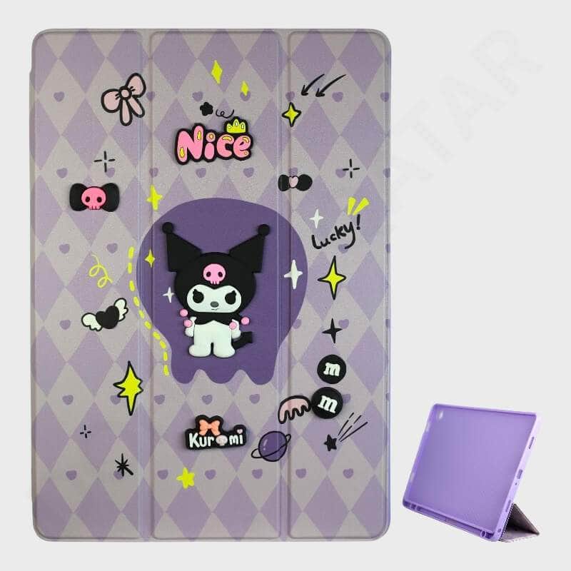Dohans Tablet Cover Color-1 Samsung Galaxy Tab A9 Plus Effect Cartoon Character Cover & Case