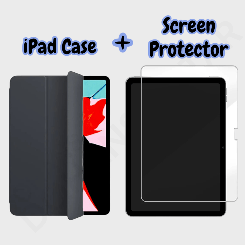 iPad Air 1/ Air 2 (9.7) Smart Book Bundle Cover & Case - Tablet Cover available at Dohans Qatar