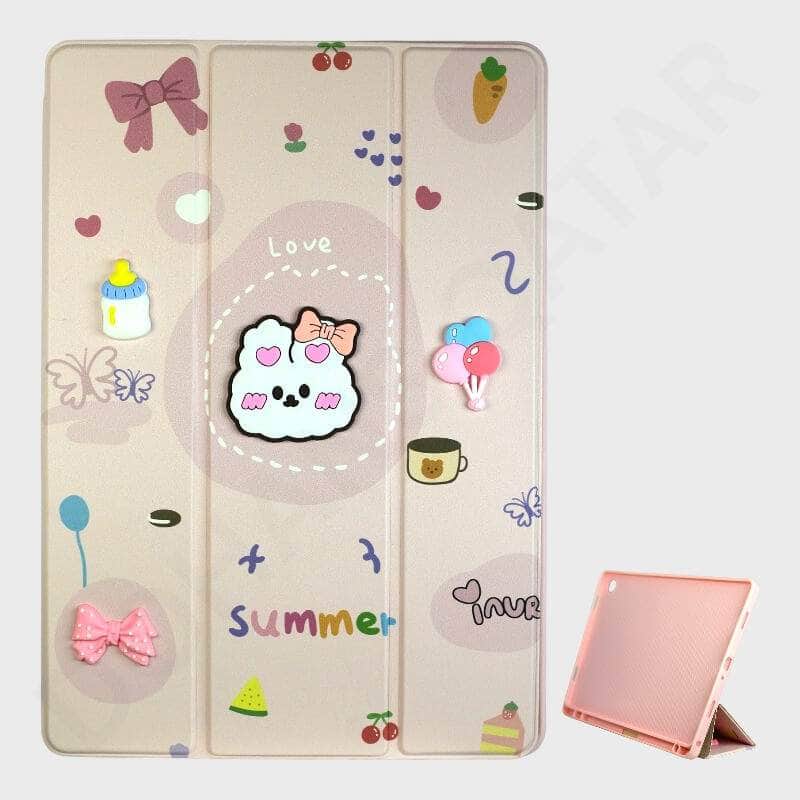 Dohans Tablet Cover Color 3 Samsung Galaxy Tab A9 Plus Effect Cartoon Character Cover & Case