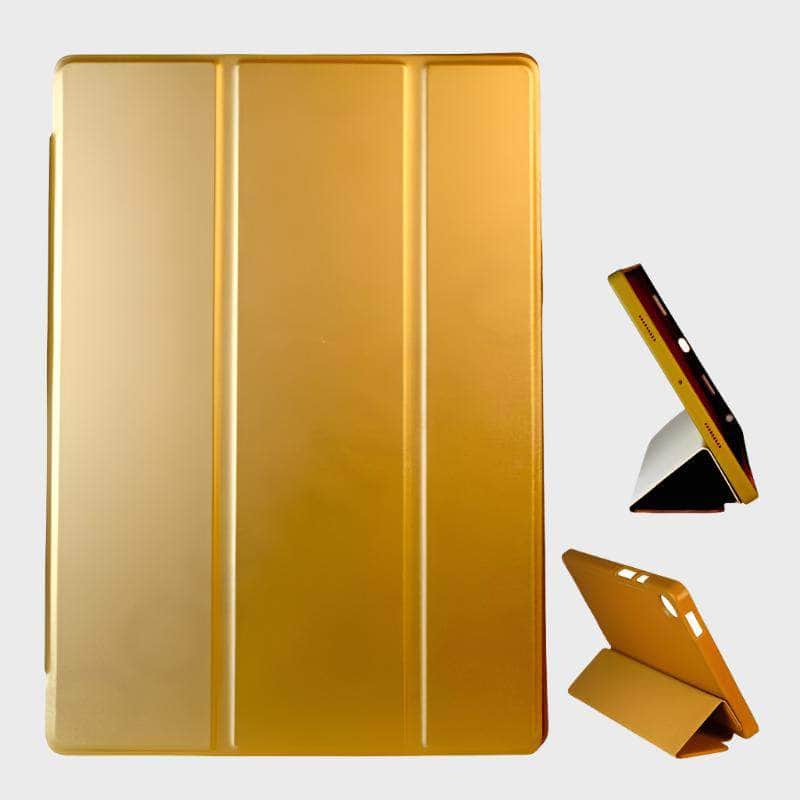 Dohans Tablet Cover Gold Samsung Tab A8 10.5 X200 / X205 With Pen Slot Smart Book (Honeycomb) Cover & Case