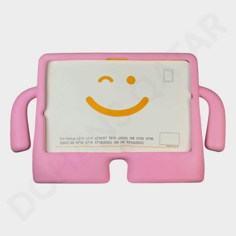 Dohans Tablet Cover Light Pink Samsung Galaxy S7 / S8 / S9 / S9FE / Tab A9 Plus Kids Handle Cover & Case