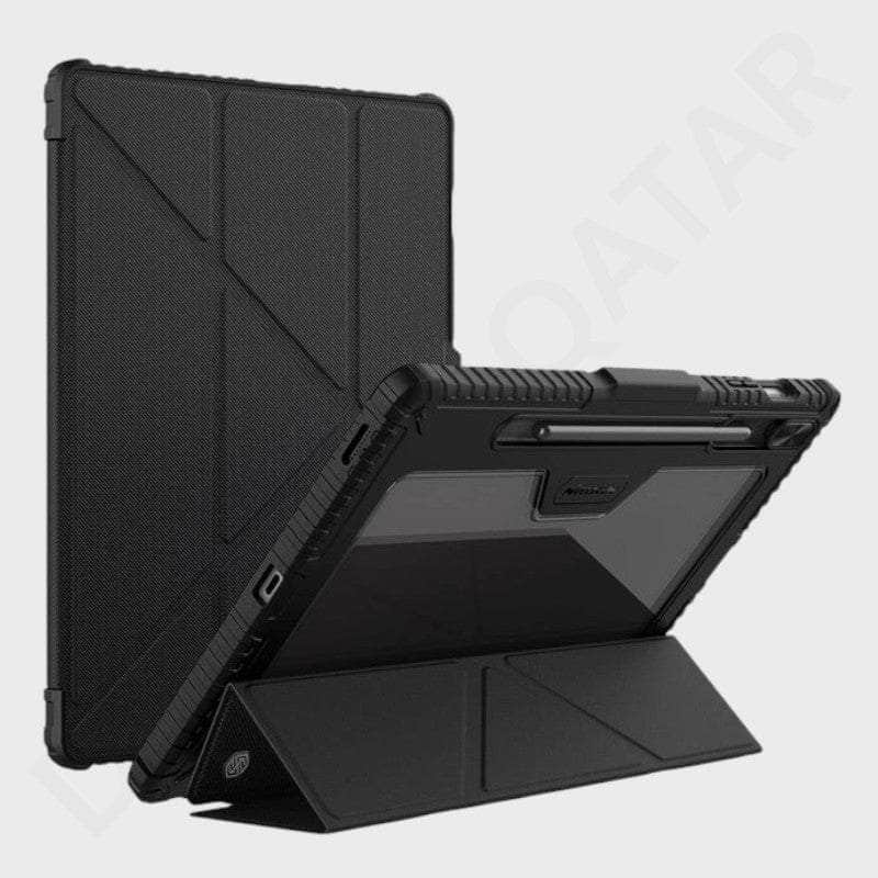 Samsung Galaxy Tab S9 / Tab S10 FE Nillkin Bumper Leather Case Pro Multi Folding Cover & Case - Tablet Cover available at Dohans Qatar