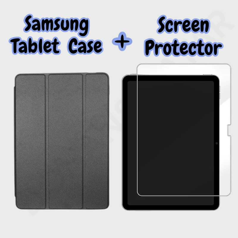 Samsung Galaxy Tab S9 / S9 FE / S10 Smart Book Bundle Cover & Case - Tablet Cover available at Dohans Qatar