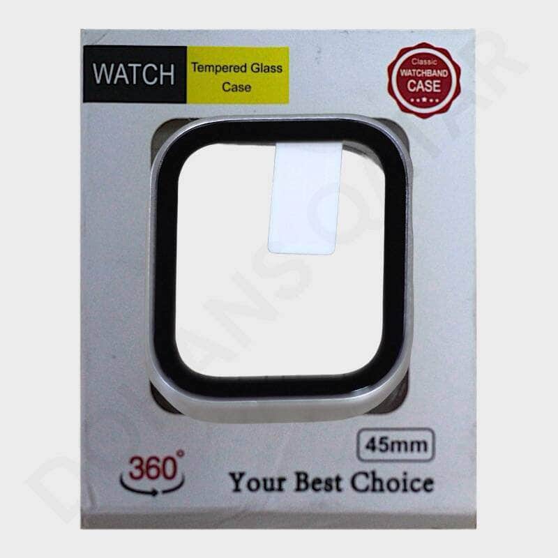 Dohans Watch Accessories Apple Watch 45mm Screen Protector with Black Border Cover