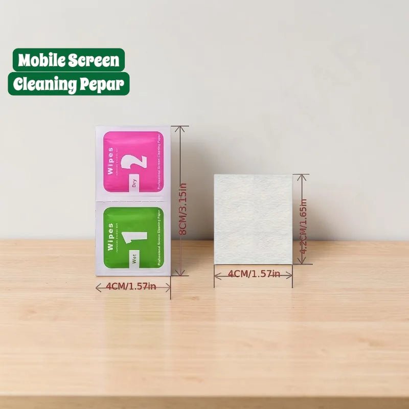 Dry & Wet Screen Cleaning Wipes Paper (2 Set) - Dohans Essentials - qatar