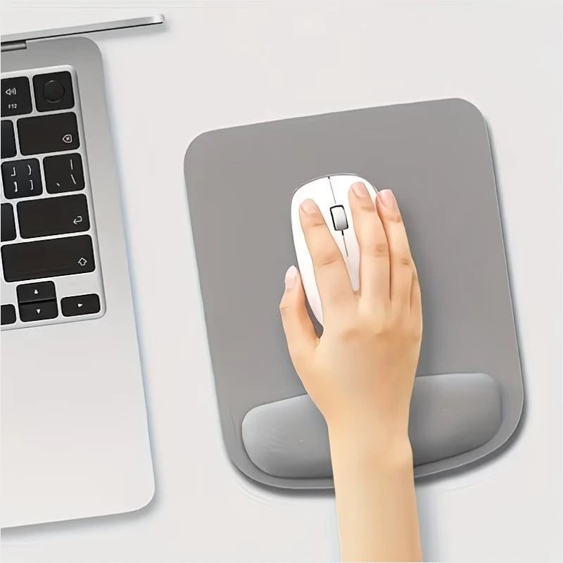 EVA Mouse Pad Wrist Support, Non-Slip Base, Soft Cushioning Design for Comfort, Perfect for Work and Gaming, Black, Office Essentials | Modern Workspace Accessory | Comfort Padding, Large Accessories - Dohans Essentials - qatar