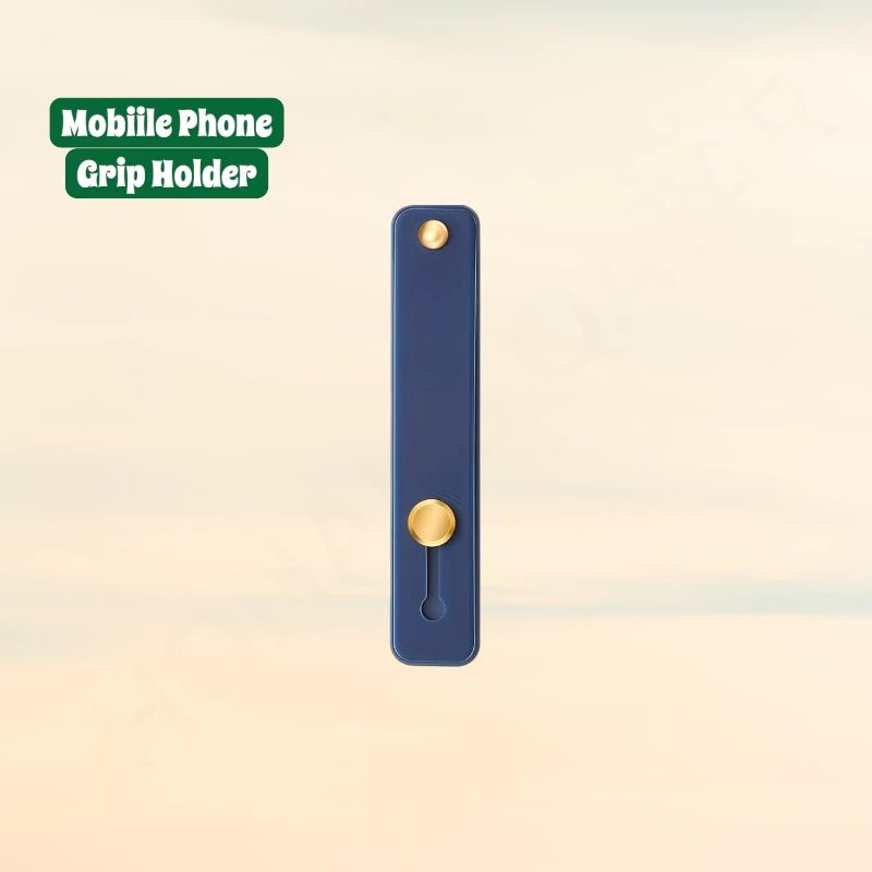 Finger Grip Push Pull Universal Mobile Holder - Dohans Essentials - Navy - qatar