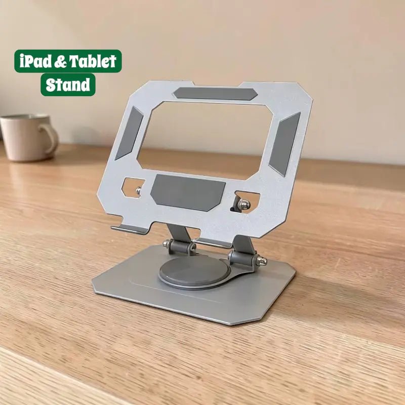 Foldable Metal Tablet & iPad Stand Holder 4 - 16 Inch Multi - Purpose - Dohans Essentials - qatar