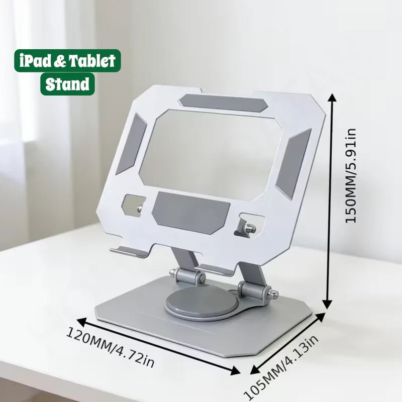 Foldable Metal Tablet & iPad Stand Holder 4 - 16 Inch Multi - Purpose - Dohans Essentials - qatar