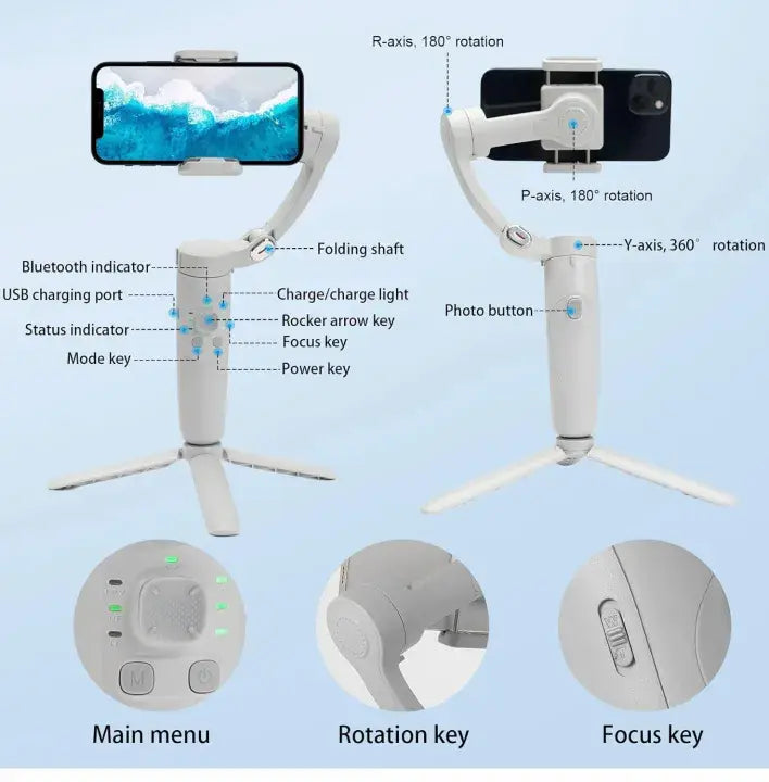 Gimbal Merak one 3-Axis Smartphone Stabilizer