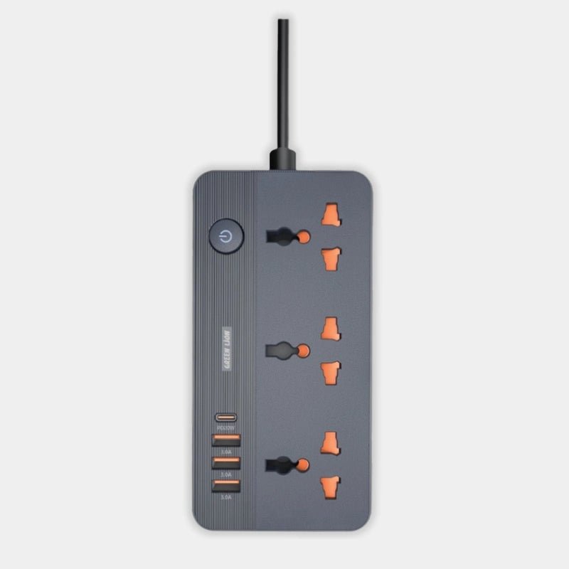 Green Lion GS-200 2500W 3 Port Power Adapter | 2 Meter - Dohans Essentials - qatar