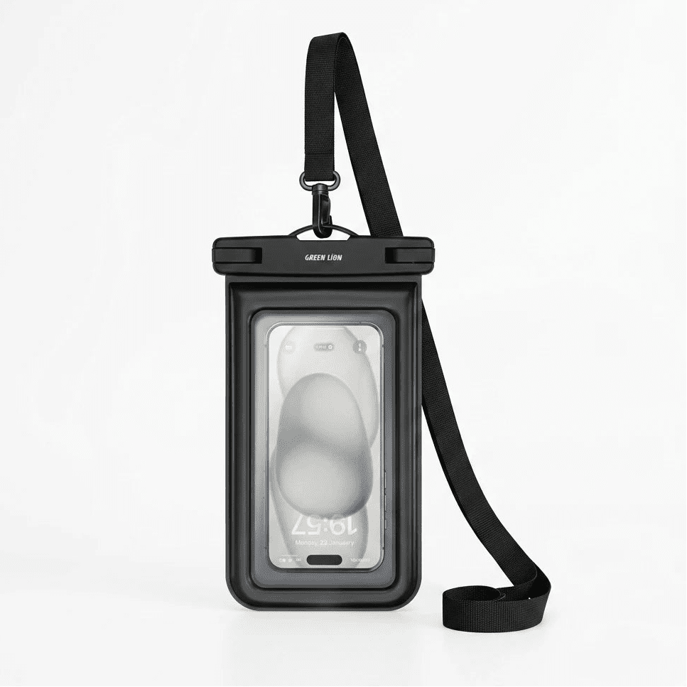 Green Lion IPX8 Waterproof Phone Pouch | Universal Up to 7.2" | Beach & Swimming Protection - Dohans Essentials - qatar