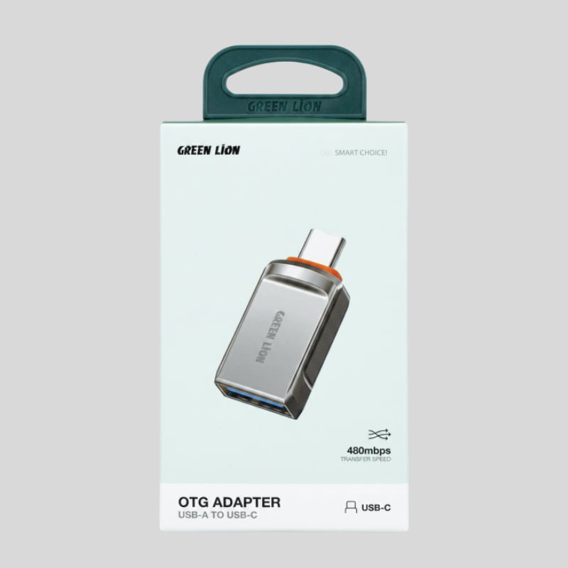 Green Lion OTG USB-A to Type-C Adapter - Dohans Essentials - qatar