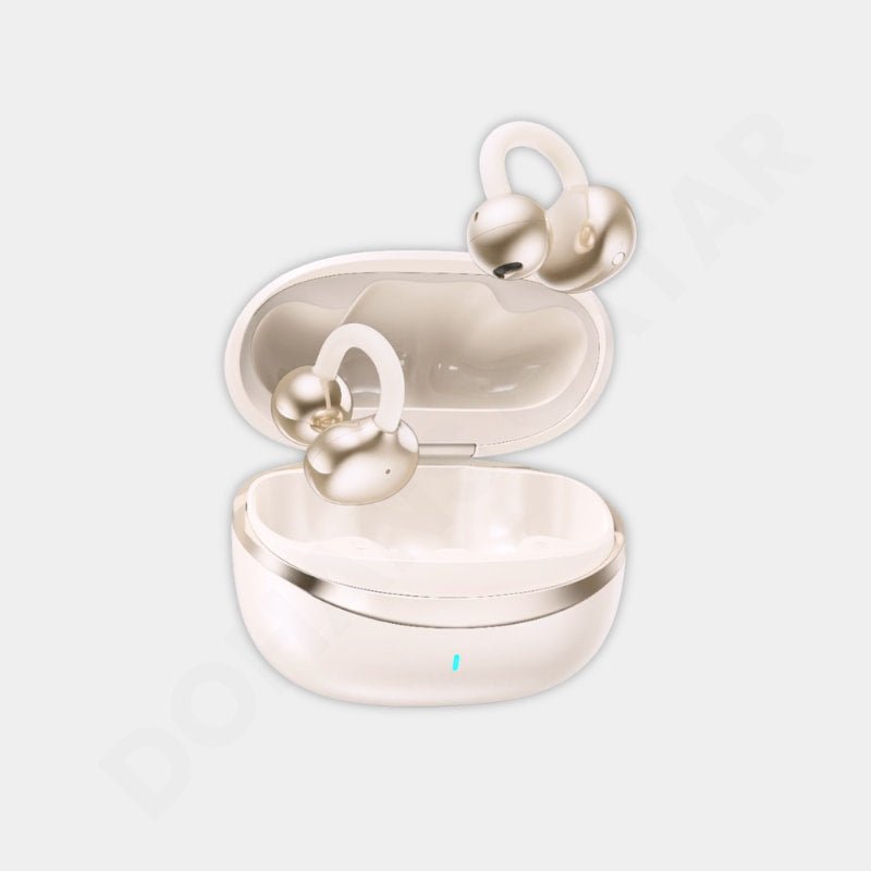 Green Lion Sonix Clip-On Earbuds Bluetooth Gold Touch Control & ENC V6.0 - Dohans Essentials - qatar