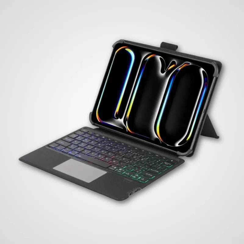 Green Lion Universal Smart Keyboard Case (Arabic & English) - 9 - 11 inches | Black - Dohans Essentials - qatar