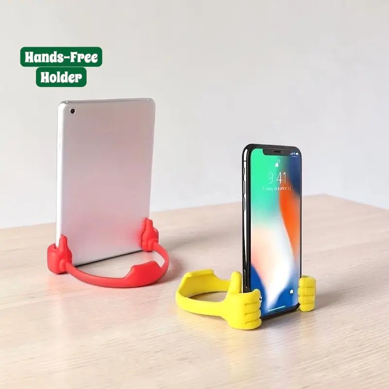 Hands - Free Universal Mobile Holder for Bedside Desktop and Office - Dohans Essentials - Yellow - qatar