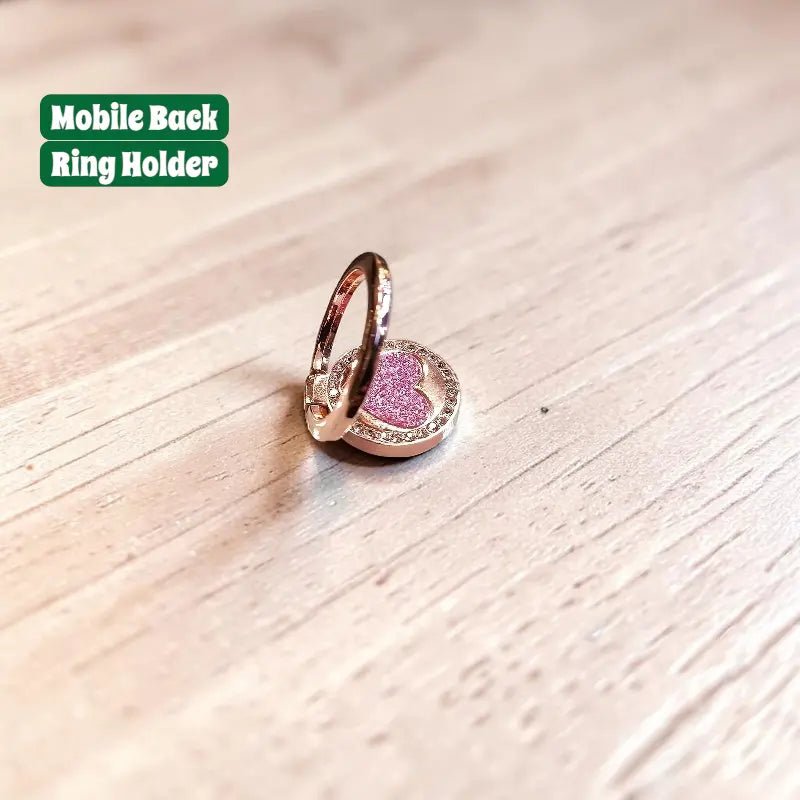 Heart Shape Mobile Ring Holder - Dohans Essentials - Pink - qatar