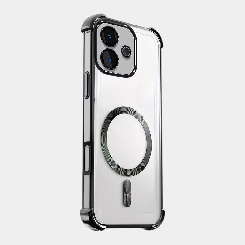 Honor 600 Lite Magnetic Transparent Protective Case - Dohans Essentials - Black - qatar