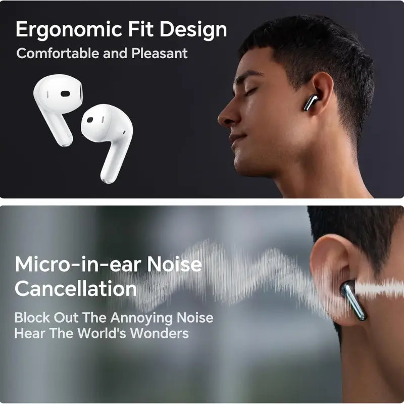 HONOR CHOICE Earbuds S7 White ANC 2.0 Hi-Res Audio 36H Battery Bluetooth 5.3