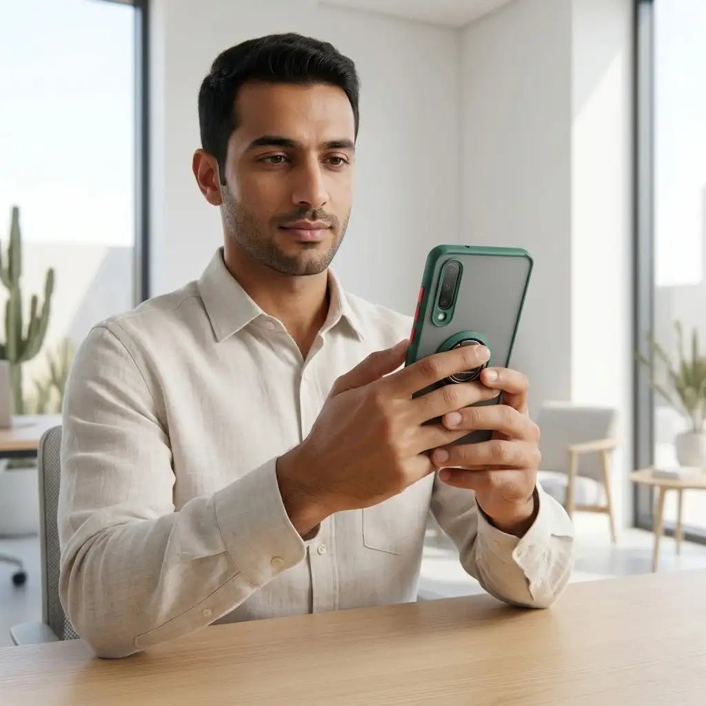 Huawei P30 Magnetic Ring Cover Case - Dohans Essentials - qatar