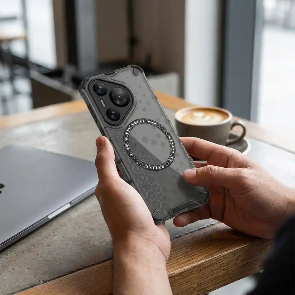 Huawei Pura 70 Pro Ultra Honeycomb Heat Dissipation Magnetic Case Cover - Dohans Essentials - qatar