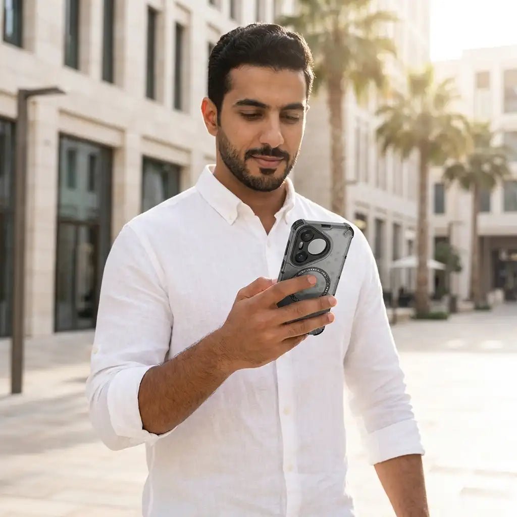 Huawei Pura 70 Pro Ultra Honeycomb Heat Dissipation Magnetic Case Cover - Dohans Essentials - qatar
