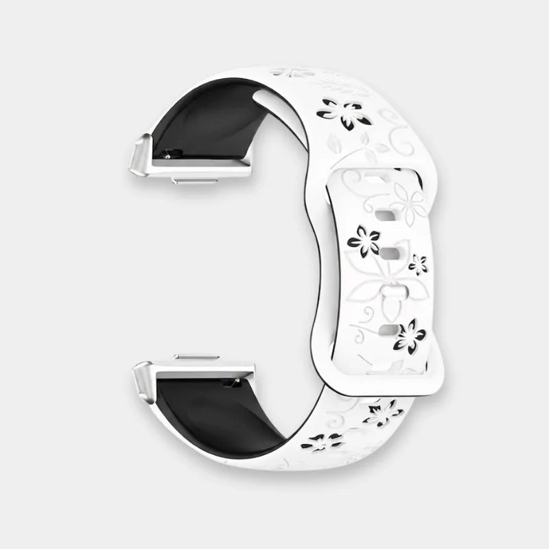 Huawei Watch Fit 3/ Fit 4/ Fit 5 Silicone Sunflower Pattern Watch Strap - Dohans Essentials - White - qatar