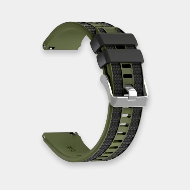 Huawei Watch GT 5/6 Pro & GT2 22mm Two-Color Silicone Woven Watch Band - Dohans Essentials - qatar