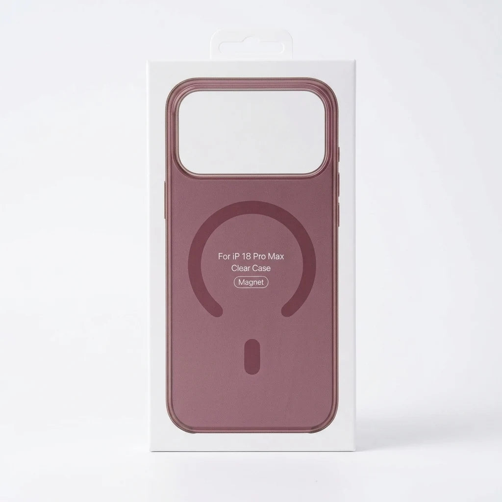 iPhone 18 Pro Max Clear Burgundy MagSafe Cover & Case