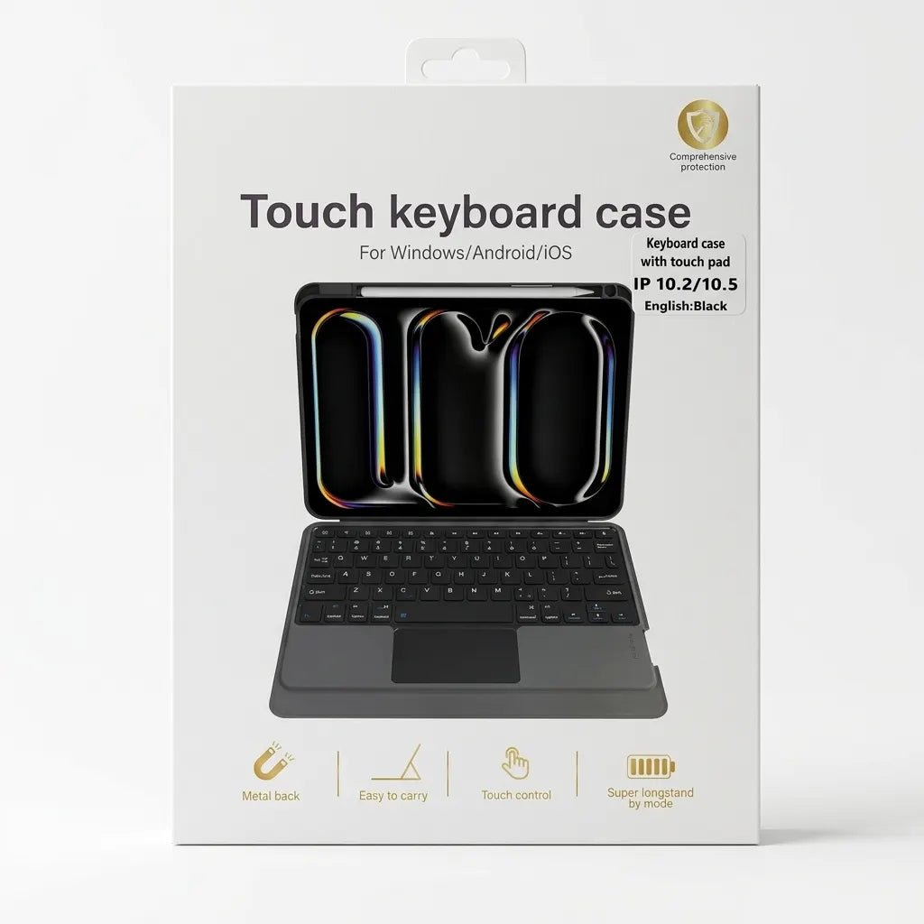 iPad 10.2 7th 8th 9th Generation Touch Keyboard Cover & Case - Dohans Essentials - qatar