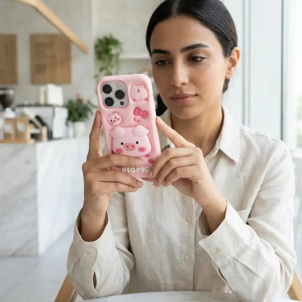 iPhone 14 Pro Max / 15 Pro Max PigPig Silicone Case - Dohans Essentials - qatar