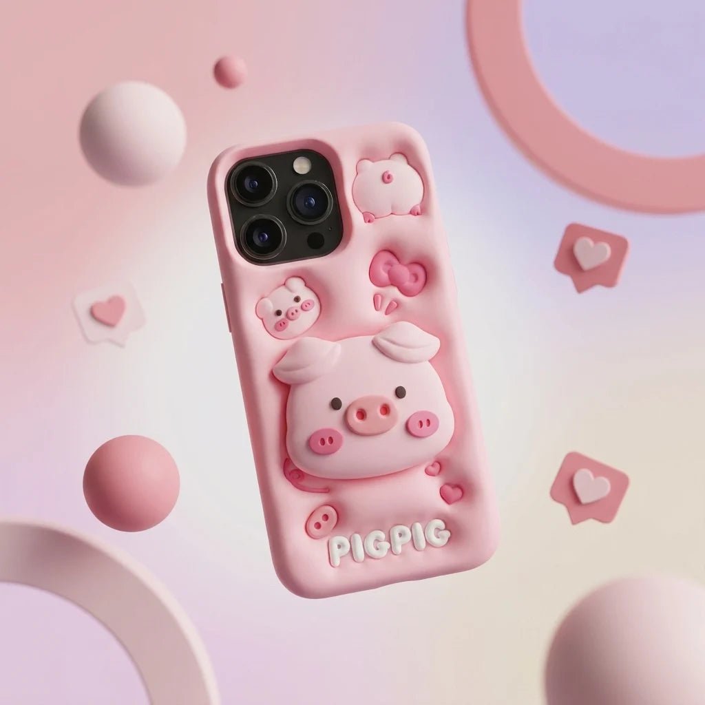 iPhone 14 Pro Max / 15 Pro Max PigPig Silicone Case - Dohans Essentials - qatar