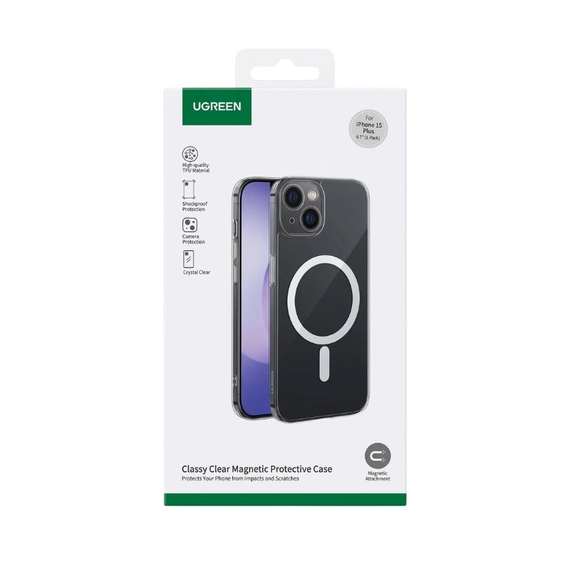 iPhone 15 Plus Ugreen Classy Crystal Magnetic Protective Cover & Case - Dohans Essentials - qatar