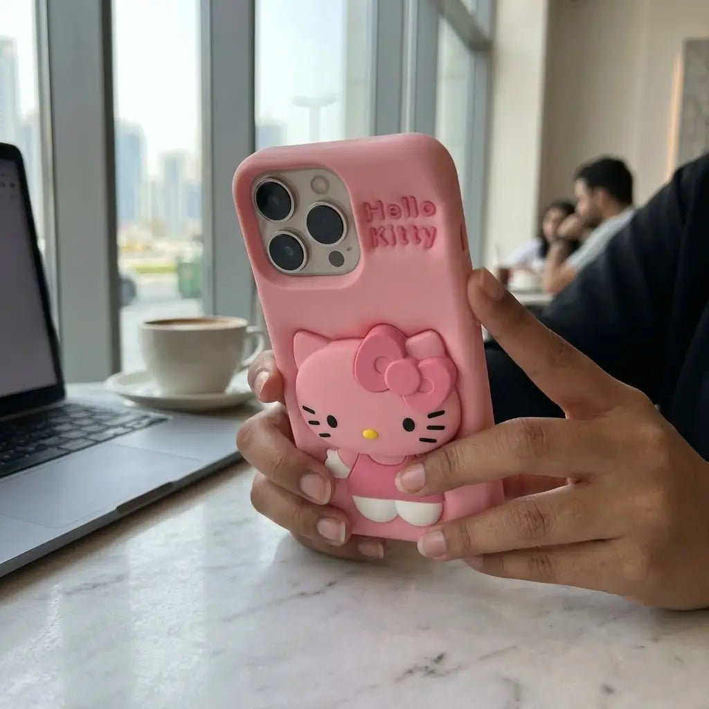 iPhone 16 Pro Max Hello Kitty Silicone Case - Dohans Essentials - qatar
